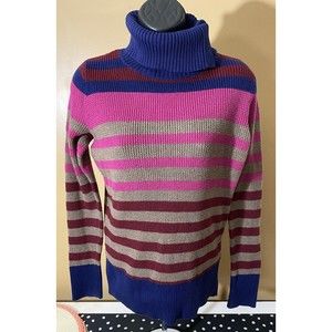 Eddie Bauer Women’s Striped Long Sleeve Sweater Size XS